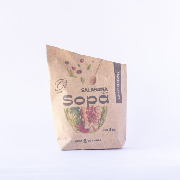 SOPA INSTANTANEA DE VERDURAS con sal